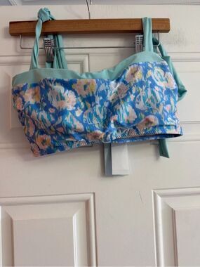 Hermoza Coral Cobe Bouquet Swim Bra NWT Size 12
